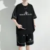 Ropa Deportiva Casual Marca de Moda Conjunto de Ropa de Manga Corta Pantalones Cortos Talla Grande Camiseta para Hombre Gordo Hombre Verano Baloncesto Talla Grande