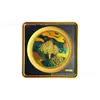 Adorno de Pintura Tridimensional Exquisito Estilo Chino Creativo de Oro Puro 999, Soporte de Exhibición de Ganoderma Atractor de Fortuna, Venta Directa de Fábrica, Personalizable y al por Mayor