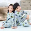 Pijama de Algodón Puro para Niños, Ropa de Otoño para Niños, Conjunto de Ropa Interior Térmica para Niñas, Ropa Térmica 100% Algodón para Niños