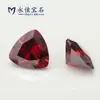 Yongjia Cor de Gema Triângulo Gordo Zircônia Pedra Artificial Diamante CZ Anel Unha Arte Joias Inlay Acessórios Pedra Nua