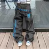 Comércio Exterior Casual Tendência Calças de Pernas Retas Casuais Masculinas Femininas Estilo Coreano Marca Tendência Soltas Ajuste Slim Calças Longas Versáteis Jeans Masculino