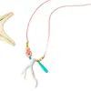 Colgante de Pez Coralino Imitación Tejido a Mano Personalizado Transfronterizo Europeo y Americano Accesorios de Collar Versátiles Creativos para Mujeres Verano
