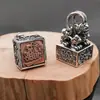 Joyería de plata de ley s925 al por mayor personalidad plata tailandesa valiente fortuna en el sello del tesoro cuatro bestias divinas colgante para hombres y mujeres