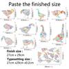 Rps801-871 Atrapasoles Prismas Arcoíris Coloridos Pegatina de Vidrio Electrostática Película para Ventana de Prevención de Colisión de Pájaros de PVC