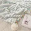 Nova Fronteira Comércio Exterior Amazon Manta Jacquard Catiônica Dupla Face com Pelo Temu Manta de Bola de Artesanato Venda Direta do Fabricante