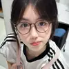 Gafas Redondas Súper Ligeras para Miopía para Mujer Se Pueden Adaptar con Grados Alto Valor Té Frío Filtro Luz Azul Gafas Planas Sin Maquillaje Artefacto Adelgazante