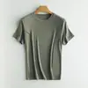 Camiseta de Manga Corta Lenzing Modal Cool para Mujer, Nuevo Estilo de Verano, Corte Holgado, Caída Suelta, Hombro Normal, Antibacteriana, Desodorante, Top Adelgazante