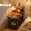 Mesa de noche moderna simple Gabinete pequeño de noche para dormitorio Organizador de almacenamiento de noche Uso en habitación de alquiler Mesa de noche simple
