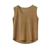 Chaleco de Algodón con Copo de Nieve para Mujer Delgado de Hombro Ancho sin Mangas Top Básico Color Sólido Camiseta Versátil Ropa de Verano para Mujer