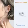 Brincos de Tarraxa de Aço Titânio Borboleta Moda Luxo Leve em Atacado para Mulheres, Brincos Exclusivos de Nicho, Sem Necessidade de Remover ou Furar
