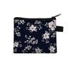 Nova Bolsa Floral Bolsa Feminina Portátil Bolsa de Cartão Chave Chave Armazenamento Saco Moeda Moeda Coin Coin Saco Bolsa de Cartão Saco Quadrado Pequeno