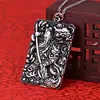 Pingente Guan Gong Finamente Esculpido Masculino Dominador Guan Yu Guan Erye Wu Pingente Colar de Placa Masculino Suprimento de Feira de Rua Atacado