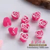 Flor miniatura de 11 mm, flor de arcilla blanda tridimensional linda, venta al por mayor, material para hacer pulseras con cordón DIY, tocados hechos a mano, accesorios
