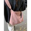 Bolsa de Axila de Felpa Vintage de Gamuza de Nicho Otoño e Invierno para Mujer Nueva 2024 Bolso Tote Simple de Gran Capacidad Bolso de Hombro