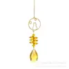 Sinos de Vento para Jardim Externo Série de Animais para Jardim Medusa Dourada Golfinho Pingente de Cristal Pegador de Sol Suprimento Transfronteiriço