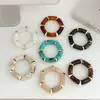 Pulsera de Nudo de Bambú Estilo Maillard Retro Transfronteriza Nueva para Mujer, Joyería Versátil de Nicho Accesorios con Cuerda Elástica de Alta Gama