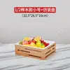 Plato de Exhibición de Buffet Estilo Bosque al por Mayor Cesta de Pan de Madera Maciza Soporte de Mesa para Platos Fríos Comida Fría Ensalada de Frutas Snacks Fritos