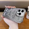 Adequado para Capa de Celular Borboleta Cravejada de Diamantes de Luxo para iPhone 17, Capa Protetora Galvanizada para Apple 18Pm, 16 Novos Modelos com Acabamento de Alta Qualidade
