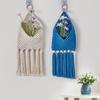 Tapiz de Pared Tejido a Mano Estilo Europeo Bolsillo de Red para Almacenamiento Habitación Bohemia Sala de Estar Almacenamiento de Pared Colgante de Pared