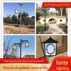 Ao ar livre 3 M 4 m paisagem lâmpada Parque comunidade Villa único braço duplo lâmpada de rua solar lâmpada de jardim solar antiga