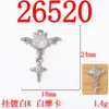 Mini Asas de Diabo Morcego Fofo Estrela de Quatro Pontas Pingente Acessórios de Liga Brincos Artesanais Pulseira Acessórios DIY