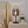 Lâmpada de Mesa Criativa de Vidro de Alto Padrão Minimalista Moderna para Hotel Sala de Estar Quarto Estudo Decoração de Cabeceira Luz de Ambiente