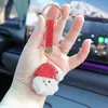 Chaveiro de Natal com Strass Completo Transfronteiriço Árvore de Natal Desenhada Chaveiro de Metal Personalizado de Natal Pingente para Carro Bolsa