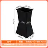 Ferramenta Quadrada para Arranjo de Flores Mais Vendida, Tubo Flecha Quadrado Preto para Flores, Embalagem de Flores Frescas para Floricultura, Suprimentos para Balde de Arranjo de Flores
