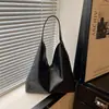 Bolsa tote de gran capacidad 2026 verano nuevo versión coreana estilo minimalista para mujer color liso artística casual retro bolso de hombro