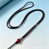 Cordón para colgante tejido a mano, cordón para colgar de jade y ágata, cordón para cadena de suéter rojo, negro y marrón, estilo no ajustable