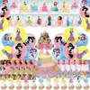Produtos de Aniversário Infantil Tema Princesa Branca de Neve Aisha Bandeira Banner Balão Cartão Conjunto de Decoração de Festa