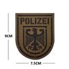 Alemán DEUTSCHLAND POLICÍA Águila brazalete corte láser reflectante infrarrojo IR reflectante sello de Velcro