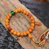 Pulsera de Lingote de Hueso de Yak Estilo Tíbet con Cuentas de Oración, Artículo Cultural Tibetano Estilo Étnico, Pulsera de Cuentas Dzi al por Mayor