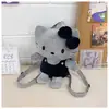 Mochila de Felpa de Dibujos Animados, Mochila Pequeña Linda y Divertida, Bolso de Peluche Versátil de Combinación de Colores Estilo Ins, Mini Bolsa