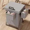 Cesta de Lavandería Hogar Cesta de Almacenamiento de Ropa Sucia Baño Cesta de Lavandería Dormitorio Cesta de Almacenamiento de Artículos Varios Puerta de Entrada Trasera Cesta para Ropa Sucia