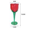 Copo de Vinho com Flor de Rosa Mais Vendido no Exterior, Copo de Plástico, Taça de Vinho Tinto, Copo em Formato de Flor, Copo para Dia dos Namorados e Casamento, Em Estoque