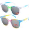 Óculos de sol com armação colorida generosa, moda europeia e americana 2024, óculos personalizados da moda para meninos e meninas, óculos de sol infantis