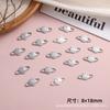 Joias de Nail Art Transfronteiriças Anel Planeta Saturno Globo Brilhante Metal Unhas Usáveis Joias de Unha Acessórios de Nail Art Atacado