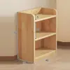 Estantería de Madera Maciza Estante de Almacenamiento Sala de Estar de Pie Simple Infantil Librero Hogar Multicapa Dormitorio Estudiante Oficina Almacenamiento