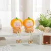 Muñeca Naranja Colgante Creativa Serie Campestre Decoración de Escritorio para el Hogar Adorno Creativo Artesanía de Resina Decoración