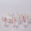 Niña de ballet PVC sólido niña hermosa adorno para pastel de cumpleaños enchufe adornos bailando niña de ballet