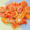 Simulación bolsa europea waffle comida juego mixto DIY funda para teléfono móvil accesorios para el cabello pinzas para el cabello juguetes para niños accesorios venta al por mayor