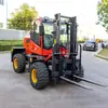 Carretilla Elevadora Todoterreno de Alta Potencia 3.5 Toneladas Tracción en las Cuatro Ruedas Diésel Todoterreno Especial para Condiciones de Trabajo Complejas en Sitios de Construcción Granjas y Bosques