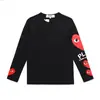Estilo Japonês Marca Trbottomy Uso Diário Estampada Coração Algodão Puro Manga Longa Camiseta Estilo Quente Transfronteiriço Exclusiva Camisa de Base Top