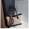 Bolso de hombro casual de lino estilo europeo y americano con pañuelo de seda, simple y versátil, moda transfronteriza con una sensación de calidad