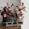 Día de San Valentín Chino Nuevo Cubo Abrazable de Tacto Suave Esmerilado Cubo Vacío Cubo Redondo Arreglo Floral DIY Caja de Regalo Material Floral