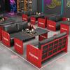 Vento Industrial Retrô Bar Transparente Assento de Cartão para Bar Sofá Restaurante de Churrasco Bar de Jantar Café Recipiente de Arte em Ferro Mesas e Cadeiras de Taverna