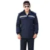 Chaqueta de Trabajo Antiestática de Invierno de Algodón con Forro Interior Desmontable, Abrigo de Algodón a Prueba de Frío y Cálido, Ropa Reflectante para Centrales Eléctricas y Trabajadores de Mantenimiento