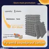 Algodão Piramidal Isolamento Acústico Transfronteiriço Algodão Absorvente de Som Alta Densidade Proteção Ambiental Retardante de Chama Quarto Sala de Piano Estúdio de Gravação Estúdio Redução de Ruído
