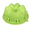Molde de Silicona para Pastel con Forma de Corona  Diseño de Castillo Grande Perfecto para Hornear Pasteles Hermosos Ideal para Pasteles de Cumpleaños y Celebración DIY Seguro para Horno y Fácil de Limpiar Material de Silicona Verde
